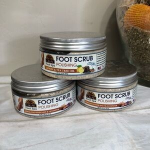 Okay Foot Spa Foot Scrub Polishing Lemon Tea Tree Himalayan Pink Salt Lavender 3